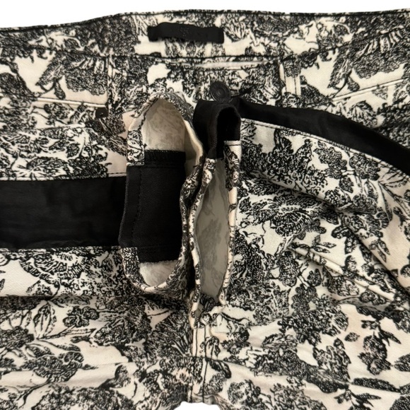 7 For All Mankind  Floral Print Side Stripes Black White Printed Jeans Denim 29 - Picture 14 of 16
